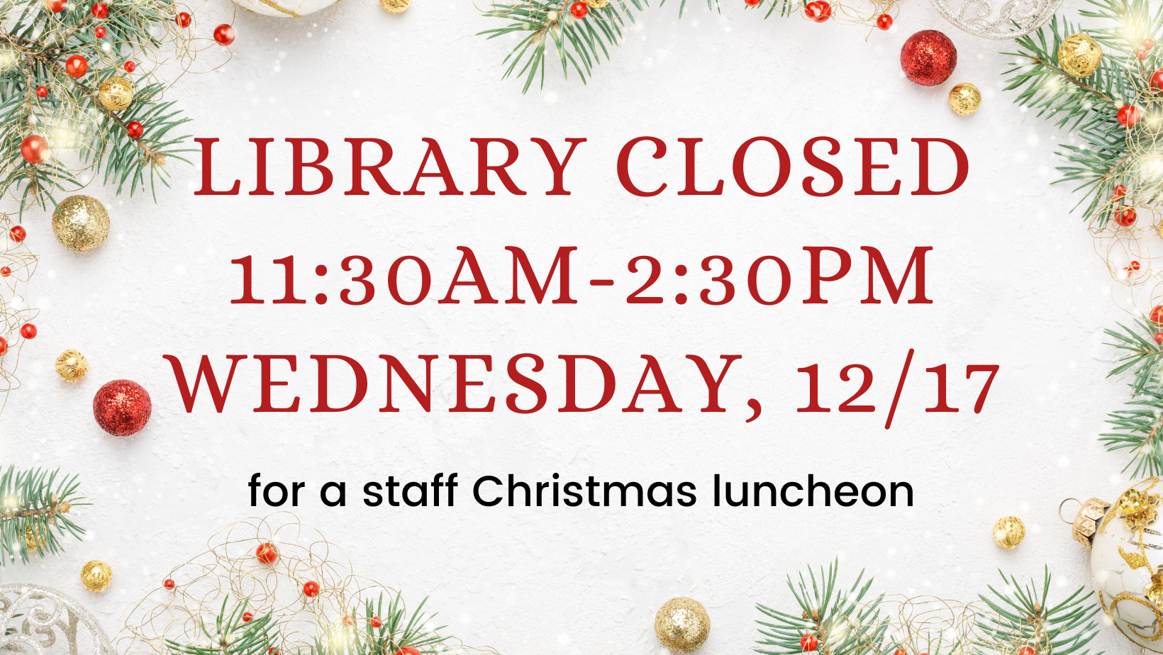 library christmas luncheon