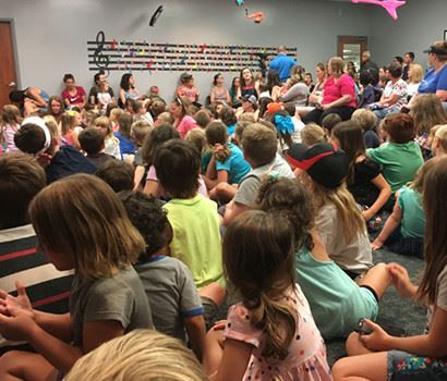 Kids and Parents at the Library