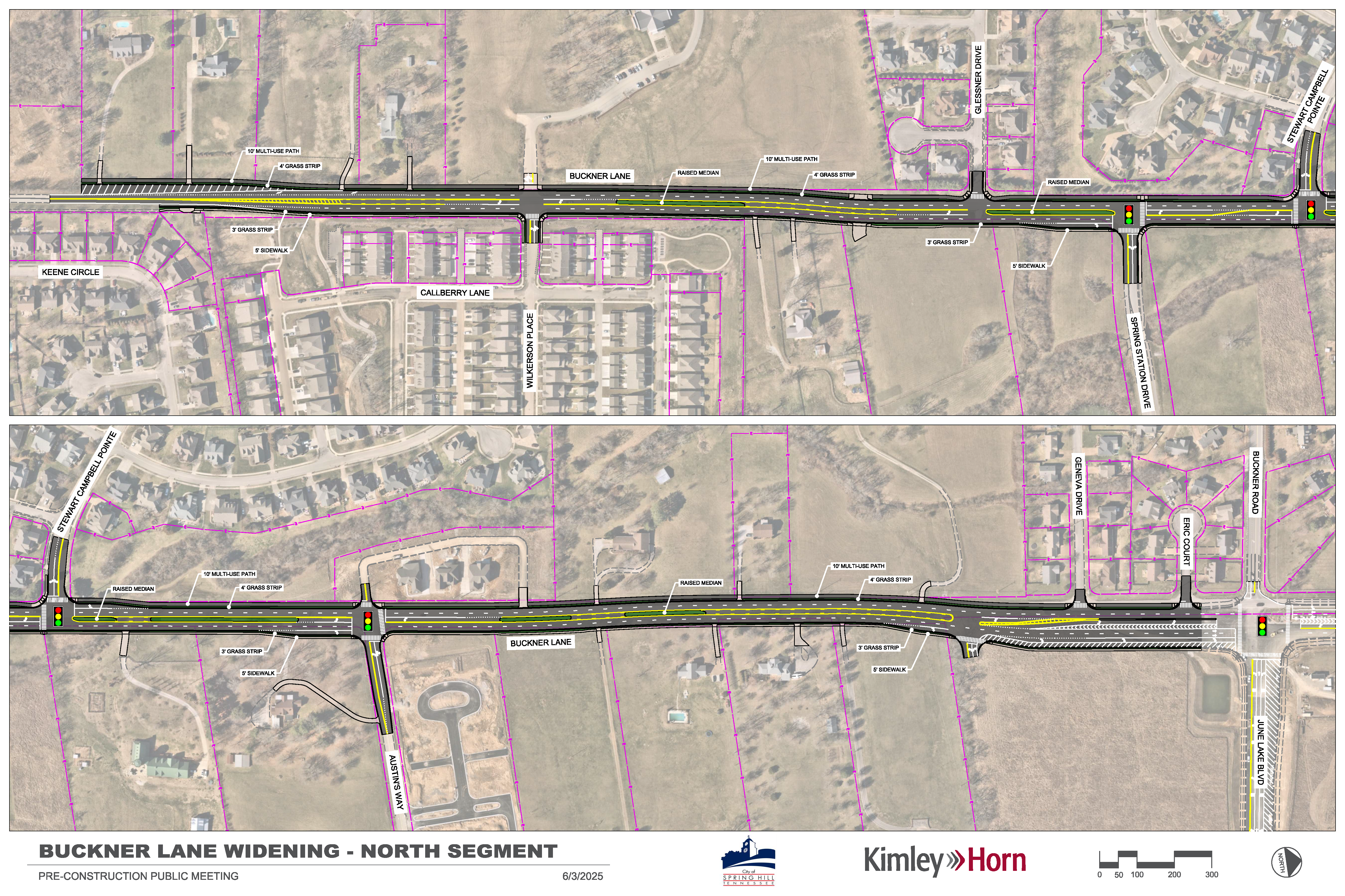 2025-06-03 Buckner Lane North Segment Design Map
